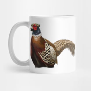 Cute Pheasant Drawing Mug